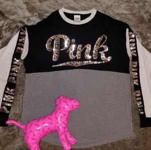 PINK long sleeve with sequins